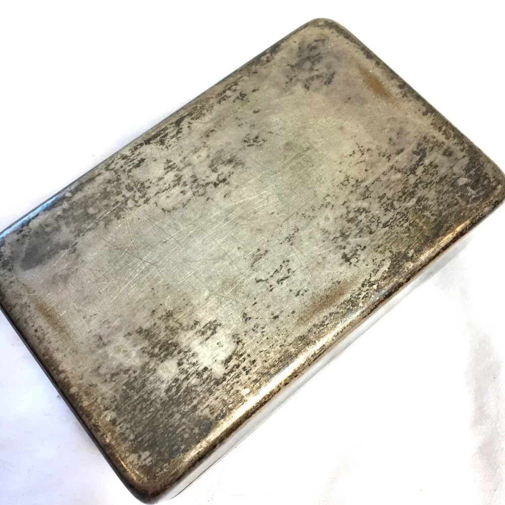 * Dodge Inc Silverplate Trinket Jewerly  Box VTG